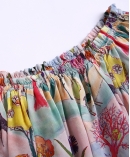 Flowers Printed silk crepe top